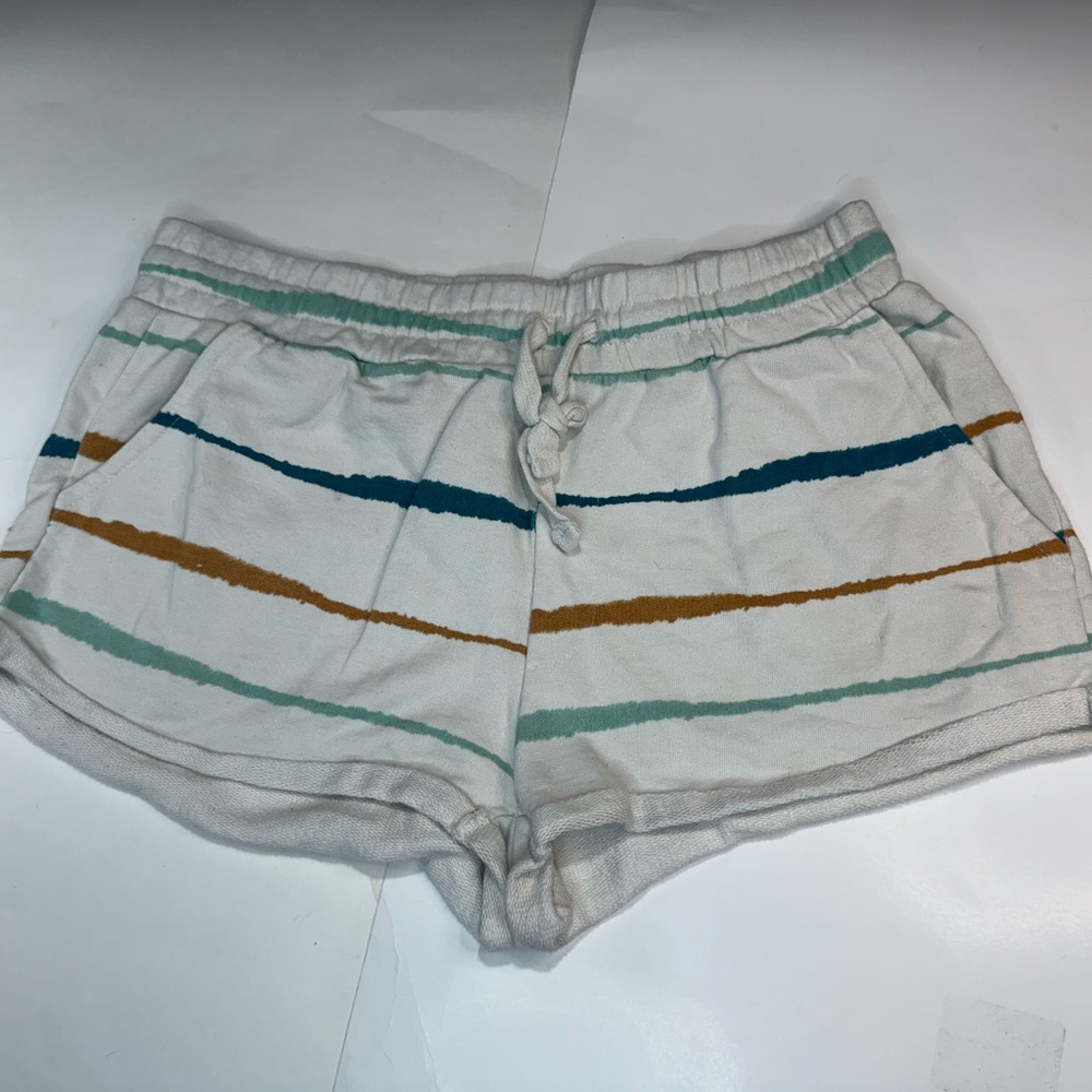 Roxy- Cotton, stripe shorts, size XL